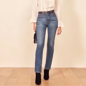 Reformation Liza High Rise Straight Jeans